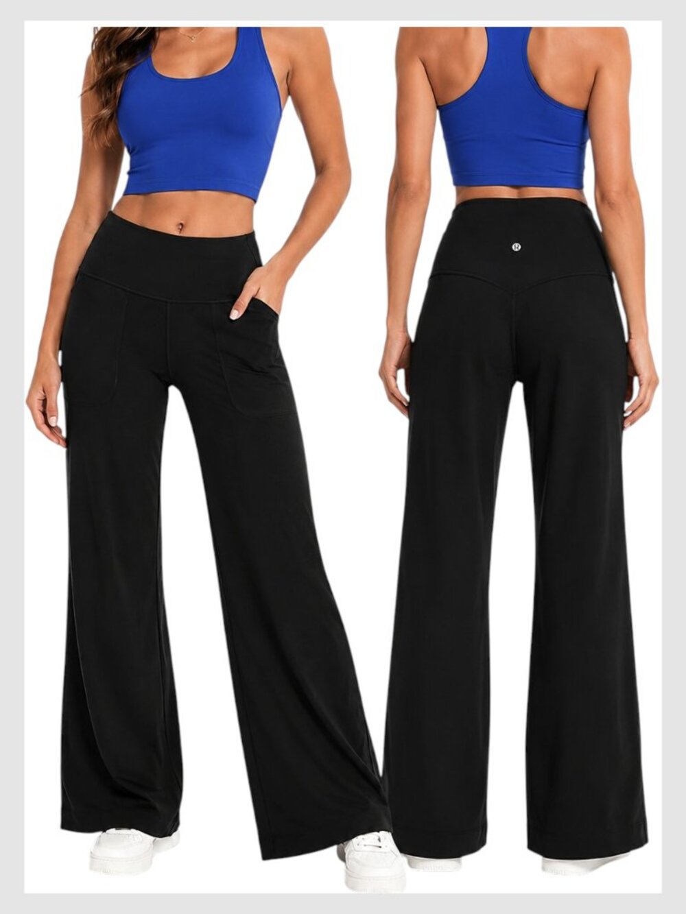Lululemon Align High-Rise Wide-Leg Pants Black Nulu 12